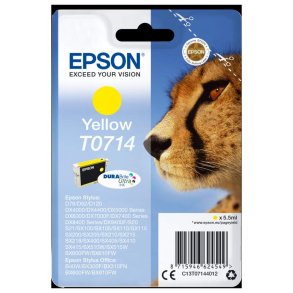 Epson original bl�kpatron T071 - Yellow - 5,5 ml - 071 Gepard