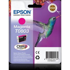 Epson original bl�kpatron T080 - Magenta - 7,4 ml - 080 Kolibri