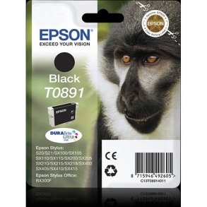 Epson original bl�kpatron T089 - Sort - 5,8 ml - 089 Abe