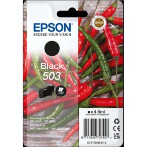 Epson original bl�kpatron T503 - Sort - 4,6 ml - 503 Chili