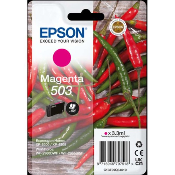 Epson original blkpatron T503 - Magenta - 3,5 ml - 503 Chili