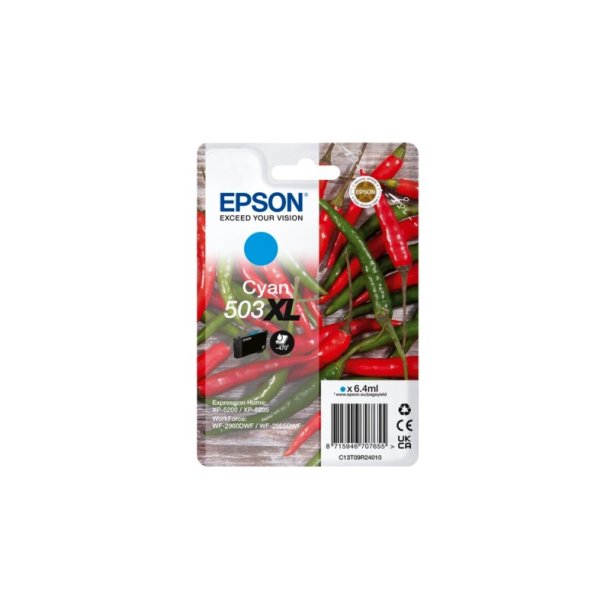 Epson original blkpatron T503XL - Cyan - 6,4 ml - 503 Chili