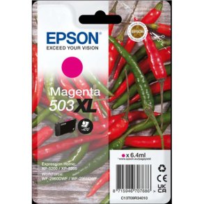 Epson original bl�kpatron T503XL - Magenta - 6,4 ml - 503 Chili