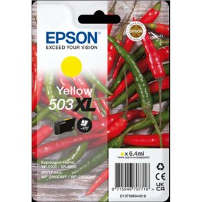 Epson original bl�kpatron T503XL - Yellow - 6,4 ml - 503 Chili