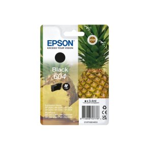 Epson original bl�kpatron 604 - Sort - 3,4 ml - 604 Ananas