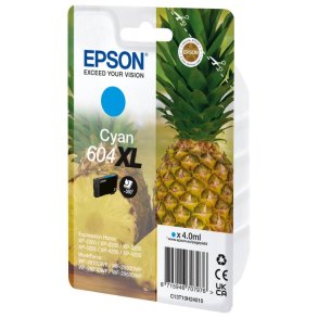 Epson original bl�kpatron 604XL - Cyan XL - 4 ml - 604XL Ananas
