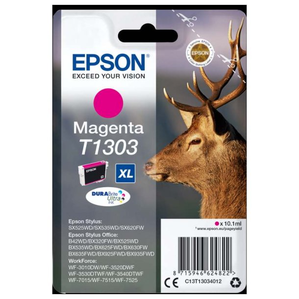 Epson original blkpatron T130 - Magenta XL - 10,1 ml - 130 Kronhjort