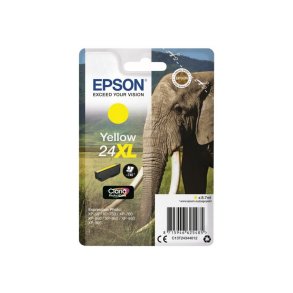 Epson original bl�kpatron T24XL - Yellow - 9,8 ml - 24XL Elefant