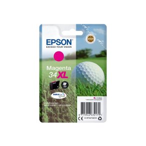 Epson original bl�kpatron T34XL - Magenta - 10,8 ml - 34XL Golfbold