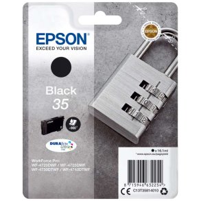 Epson original bl�kpatron T35 - Sort - 16,1 ml - 35 H�ngel�s