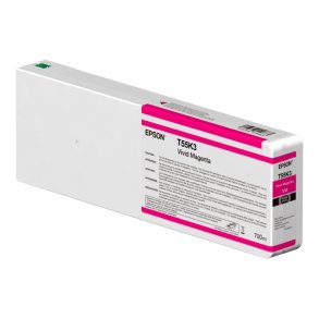 Epson original bl�kpatron T55K - Levende magenta - 700 ml - UltraChrome HDX