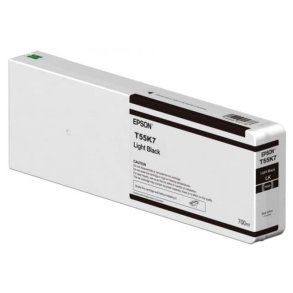 Epson original Bl�kpatron T55K - Lys Sort - 700 ml - UltraChrome HDX