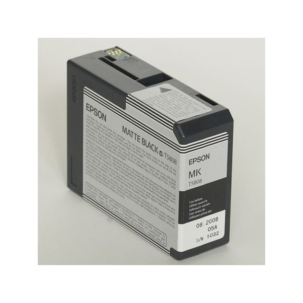 Epson original blkpatron T580 - Mat Sort - 80 ml - UltraChrome K3