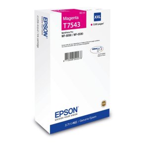 Epson original bl�kpatron T75 - Workforce Pro WF-8090/ 8590 - Magenta XXL - 7.000 sider