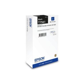Epson original bl�kpatron T75 - Workforce Pro WF-8090/ 8590 - Sort L - 2.500 sider