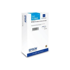 Epson original bl�kpatron T75 - Workforce Pro WF-8090/ 8590 - Cyan L - 1.500 sider