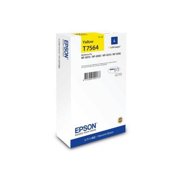 Epson original blkpatron T75 - Workforce Pro WF-8090/ 8590 - Yellow L - 1.500 sider