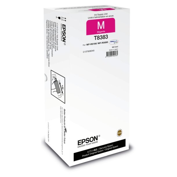 Epson original blkpose T838 - WorkForce Pro WF-R5190, WF-R5690 - Magenta - 167,4 ml