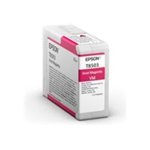 Epson original bl�kpatron T080 - Levende Magenta - 80 ml - UltraChrome HD