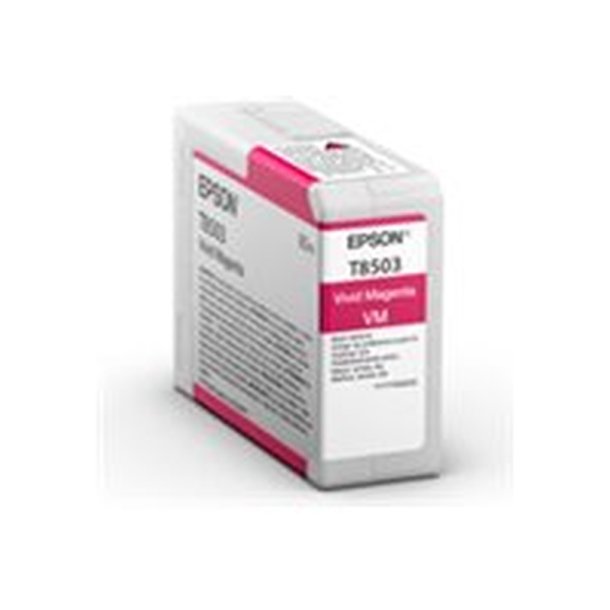 Epson original blkpatron T080 - Levende Magenta - 80 ml - UltraChrome HD