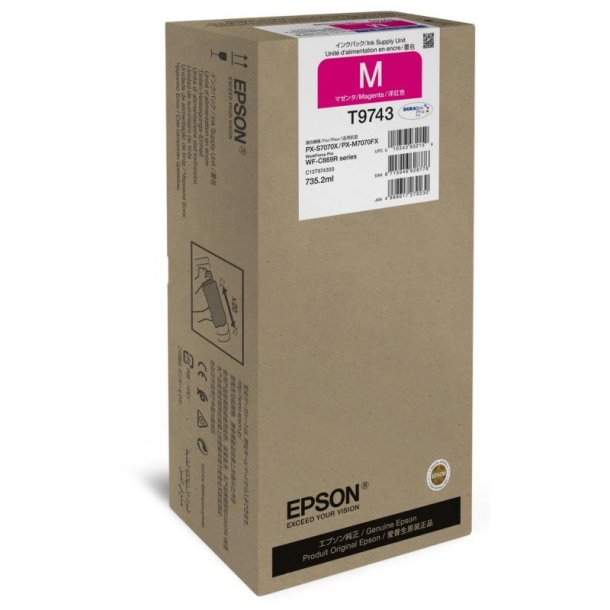 Epson original blkpose T97 - Workforce Pro WF-C869R - Magenta XXL - 735,2 ml