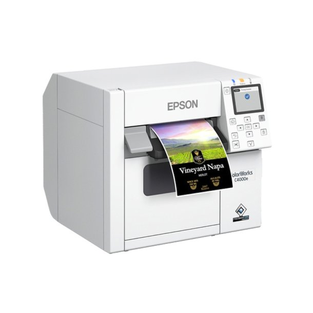 Epson CW-C4000e (bk) etiketprinter - Blk Farve - Ledningsfrt - 1200 x 1200 dpi - 102 mm/sek.