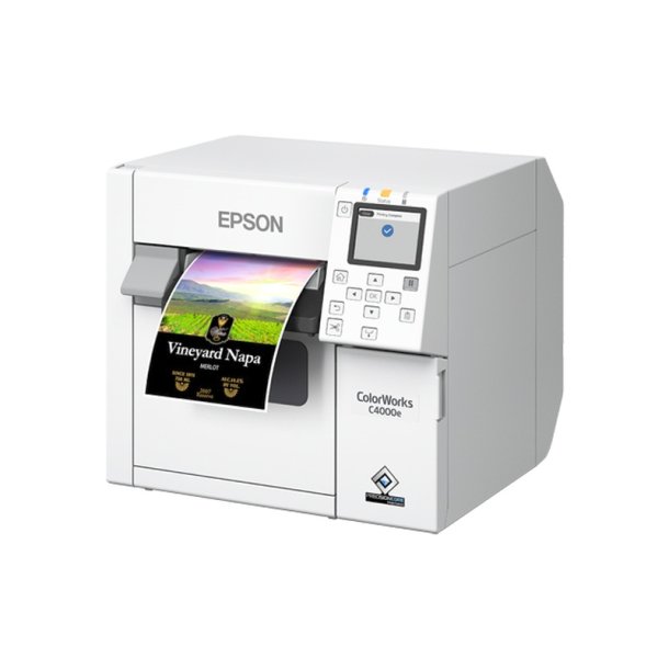 Epson CW-C4000e (mk) etiketprinter - blk Farve - Ledningsfrt - 1200 x 1200 dpi - 102 mm/sek.