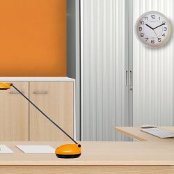 Unilux Attraction Clock 22cm - Analog vgur i Slv