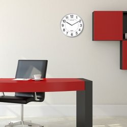 Unilux Aria Clock 30,5cm vgur - Analog vgur i Slv