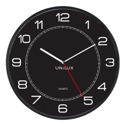 Unilux Mega Clock 57,5cm - Analog vgur i Sort