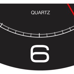 Unilux Mega Clock 57,5cm - Analog vgur i Sort