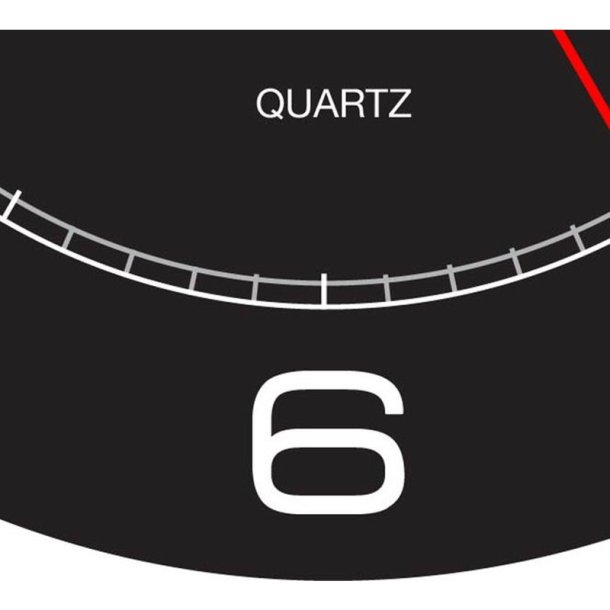 Unilux Mega Clock 57,5cm - Analog vgur i Sort