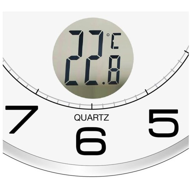 Unilux Tempus Clock 30,5cm - Analog vgur i Slv