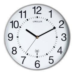 Unilux Wave Clock 30cm vgur - Analog vgur i Slv