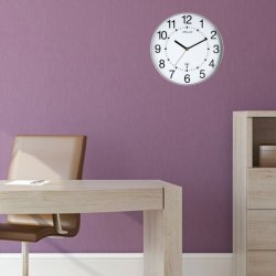 Unilux Wave Clock 30cm vgur - Analog vgur i Slv