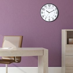 Unilux Wave Clock 30cm vgur - Analog vgur i Sort