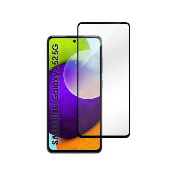 eSTUFF Sk�rmfilter til Samsung Galaxy A52/A52 5G/A52s 5G Full Cover h�rdet glas. Titan Shield 