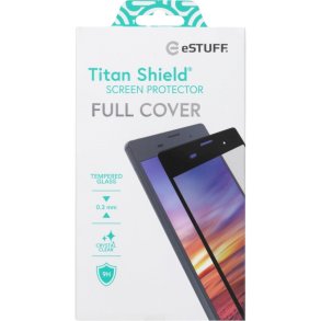 eSTUFF Sk�rmfilter til Samsung Galaxy A72 Full Cover h�rdet glas. Titan Shield 