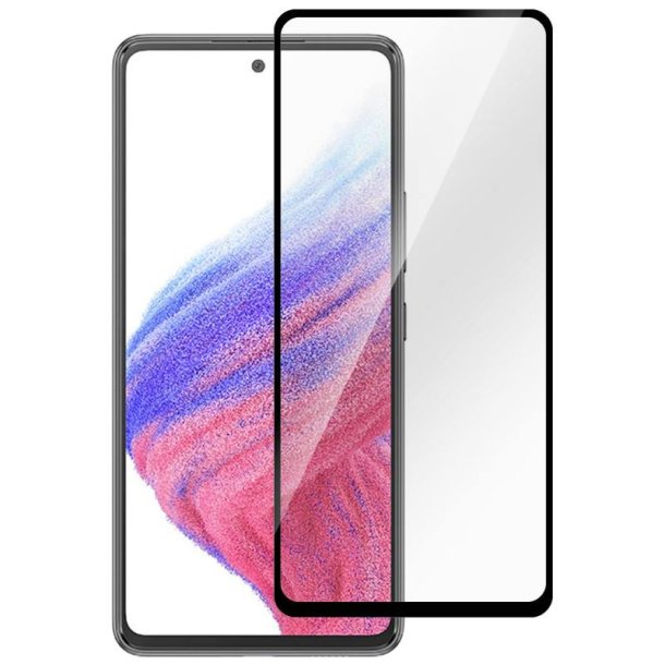 eSTUFF Sk�rmfilter til Samsung Galaxy A53 5G Full Cover h�rdet glas. Titan Shield 