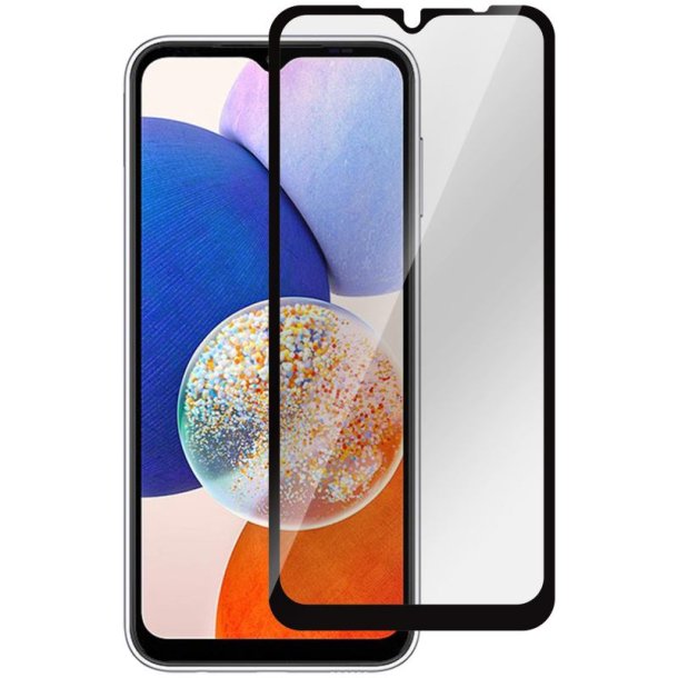eSTUFF Sk�rmfilter til Samsung Galaxy A14 4G/A14 5G Full Cover h�rdet glas. Titan Shield 