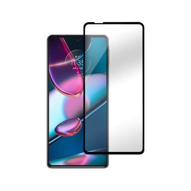 eSTUFF Sk�rmfilter til Motorola Edge 30 Pro Full Cover h�rdet glas. Titan Shield 
