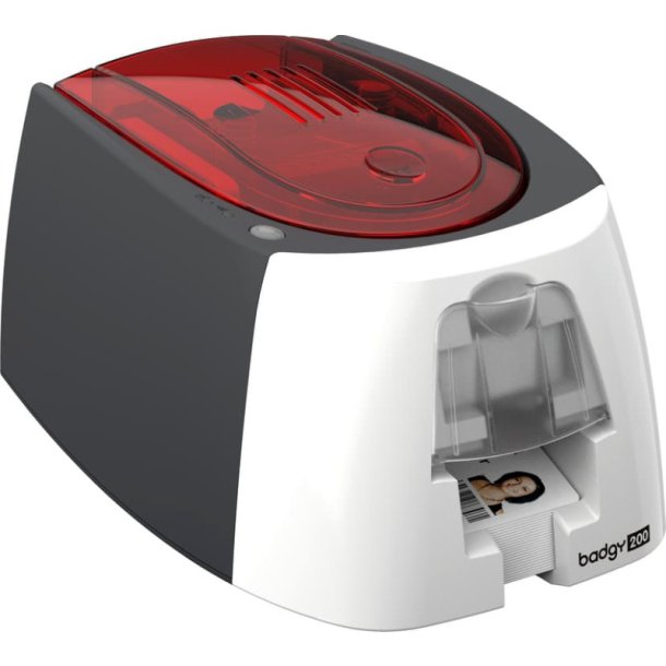 Evolis Badgy 200 ID - plastkort printer - Inkl. 100 plastkort, 1 farvebnd og rengringskort
