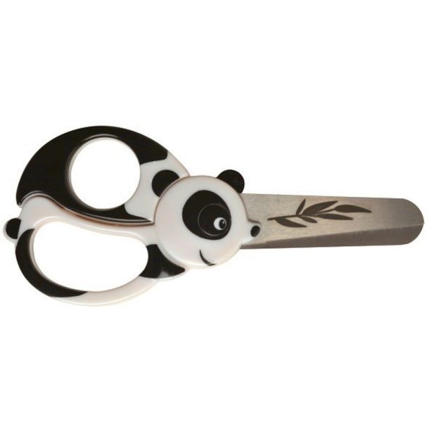 Fiskars brnesaks - Panda hndtag - afrundet blad - hjre og venstrehnds saks - 13cm