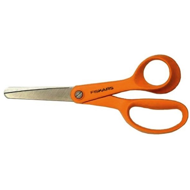 Fiskars brnesaks - orange - hjrehnds saks - 14cm