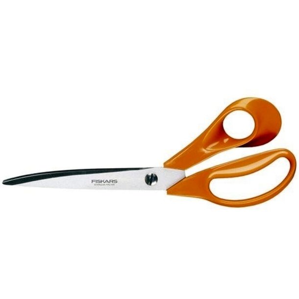 Fiskars Skrdder saks - Klassisk 9863 - orange - hjrehnds saks - 25cm