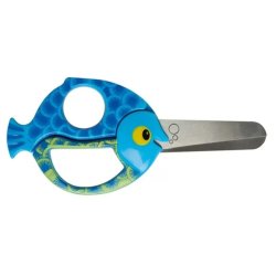 Fiskars brnesaks kids fisk - fra 3 r - afrundet blad - 13 cm