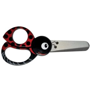 Fiskars brnesaks kids mariehne - fra 3 r - afrundet blad - 13 cm