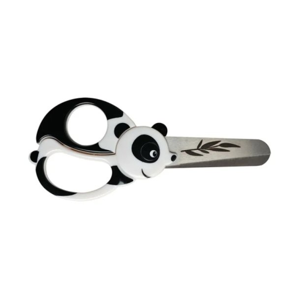 Fiskars brnesaks kids panda - fra 3 r - afrundet blad - 13 cm