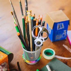 Fiskars brnesaks kids panda - fra 3 r - afrundet blad - 13 cm