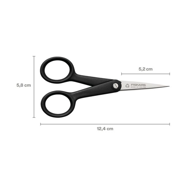 Fiskars Classic sysaks micro tip - ReNew sort saks p 13 cm